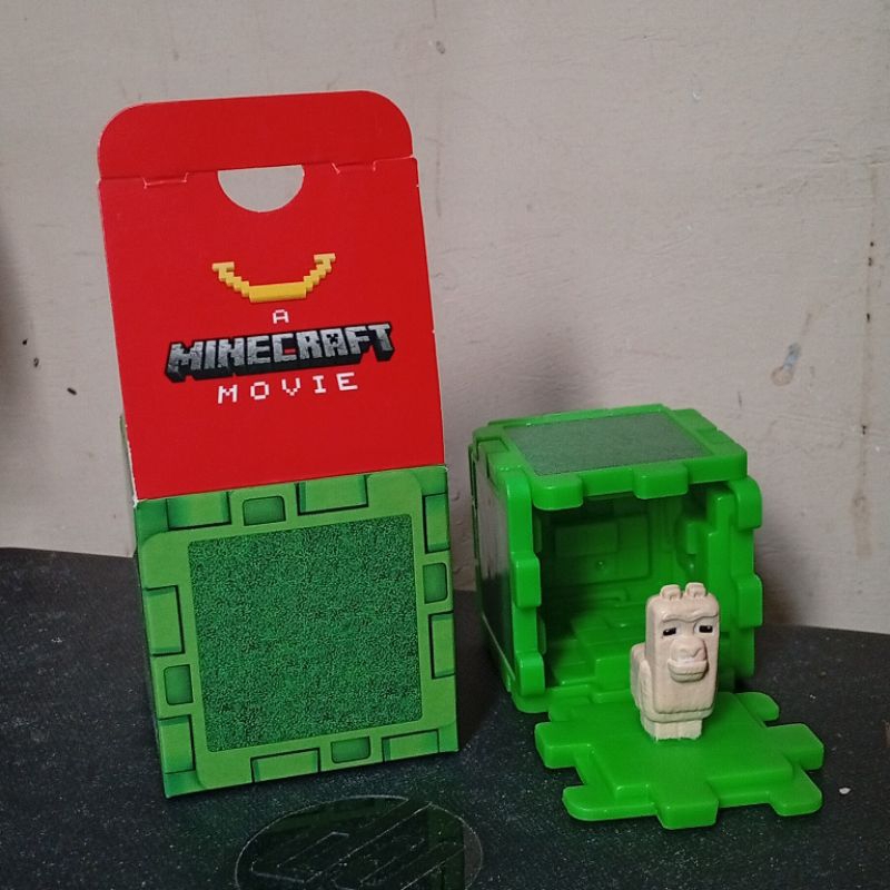 happy meal toys minecraft 2025 grass block llama