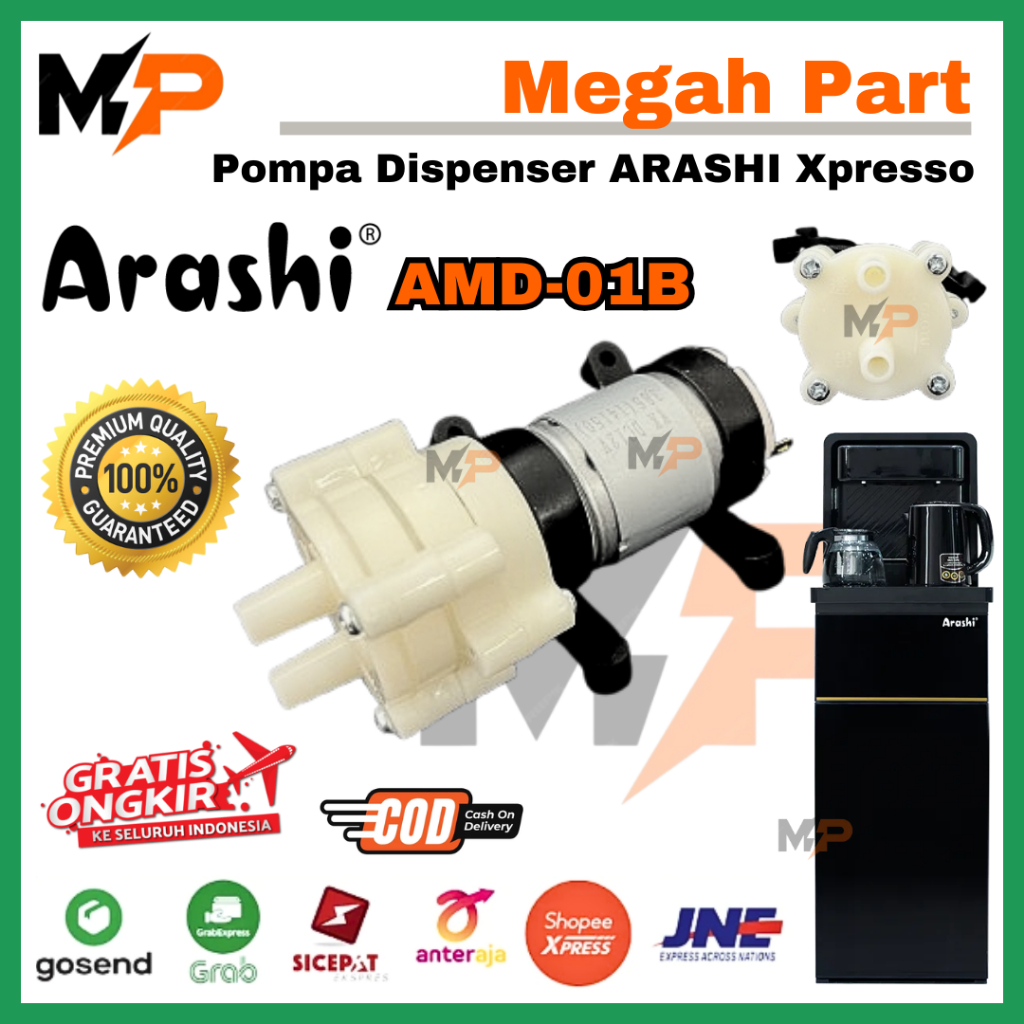 DINAMO POMPA DISPENSER ARASHI XPRESSO AMD-01B GALON BAWAH 12 Volt | MOTOR DISPENSER GALON BAWAH ARAS