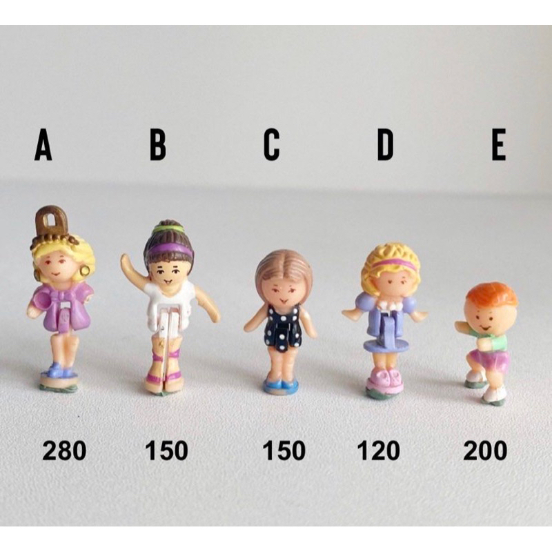 Polly Pocket Vintage Figures - Aneka Figur Polly Pocket