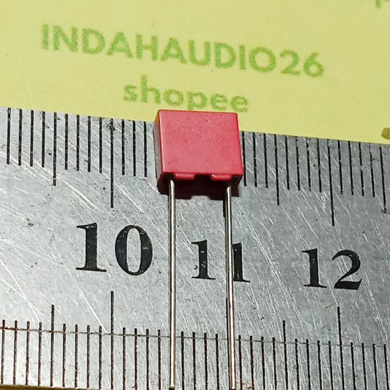 224 100v 5mm 224j100 MKM MERAH 220nf 220n  0.22uf capasitor kapasitor capacitor 220 n nf 224j  mkp m