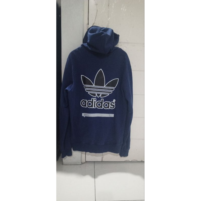 Hoodie Zipper Adidas 3Foil big logo
