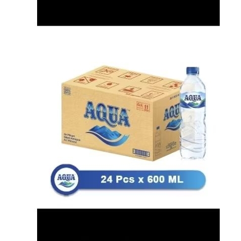 

Aqua 600ml 1 dus isi 24 Khusus instan