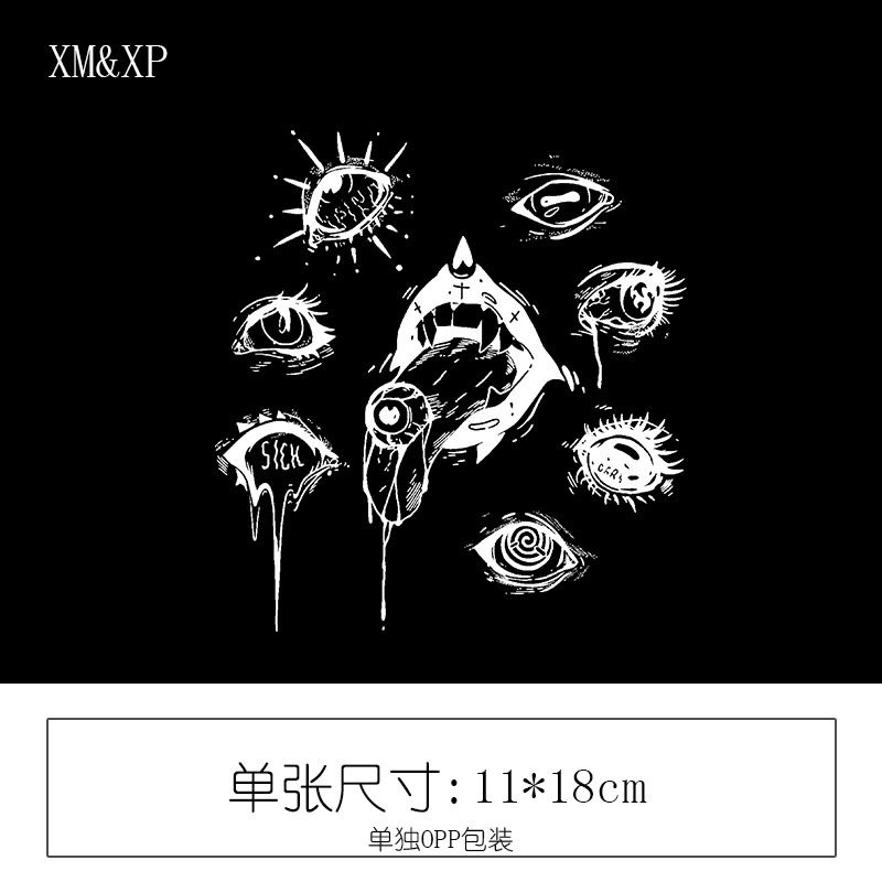 MEDAN Tatto temporer semi permanen Motif MATA Tahan 15 hari