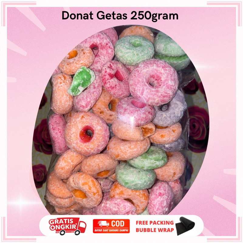 

DONAT GETASS MANIS WARNA WARNI 250GRAM | DONAT MINI | DONAT GABUS