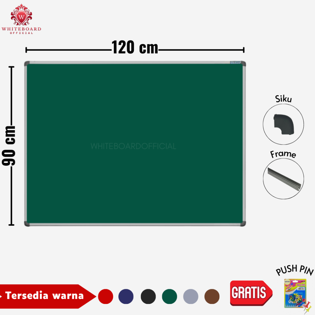 

SAKANA Softboard Bludru Gantung 90x120cm / Cork Board / Pin Board / Papan Mading / Papan Pengumuman