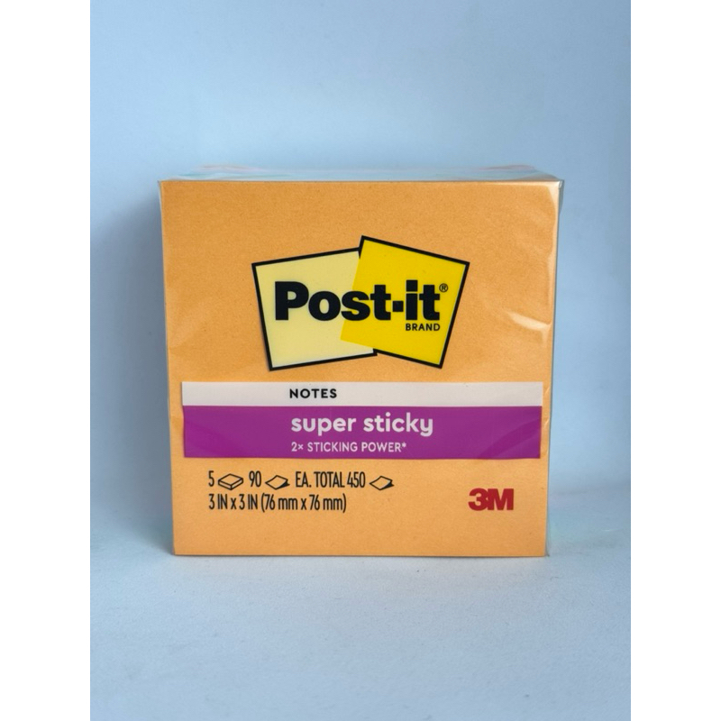 

Post-It 3M Super Sticky Notes 654-5SSAU Kertas Memo 3in x 3in