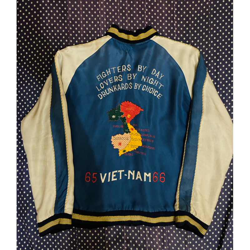 Sukajan Murayama Vietnam WarMap tag by BEAMS