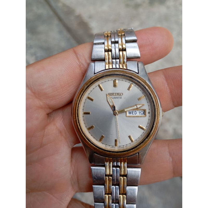 jam tangan seiko quartz 7N43 9401 second bekas original