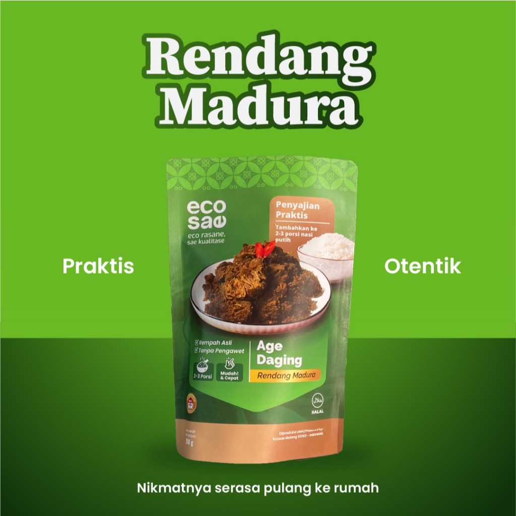 

AGE DAGING/RENDANG MADURA 100% Daging Sapi Fresh & Halal