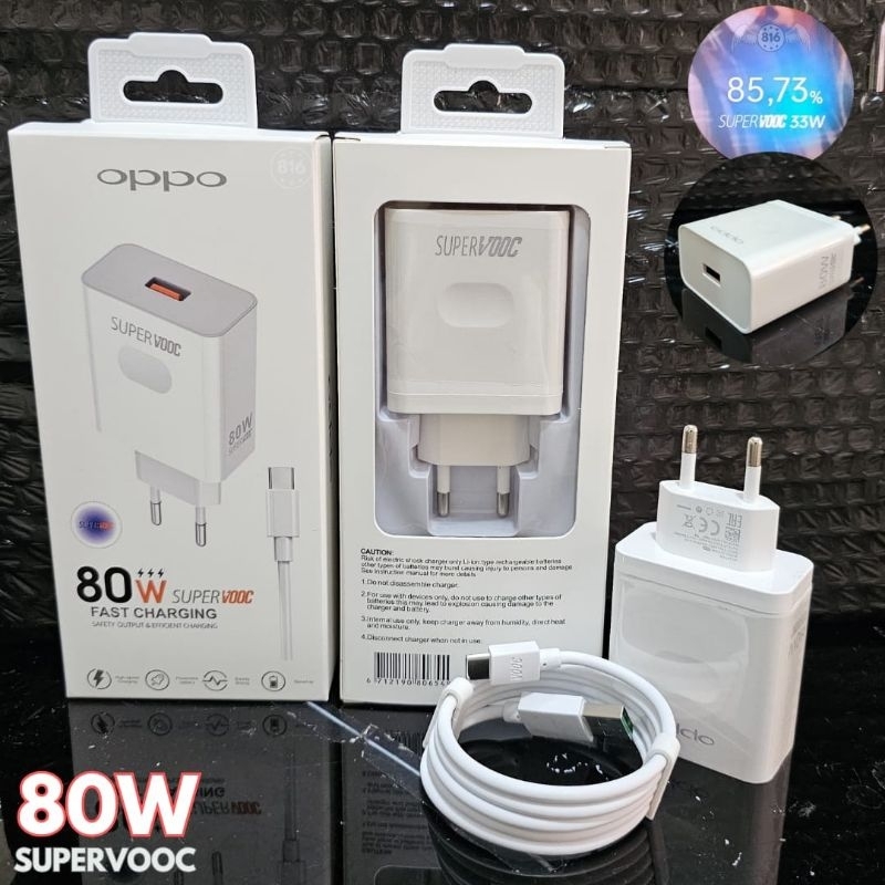 GROSIR TC CHARGER OPPO 80W SUPER VOOC FAST CHARGING MICRO TYPE C