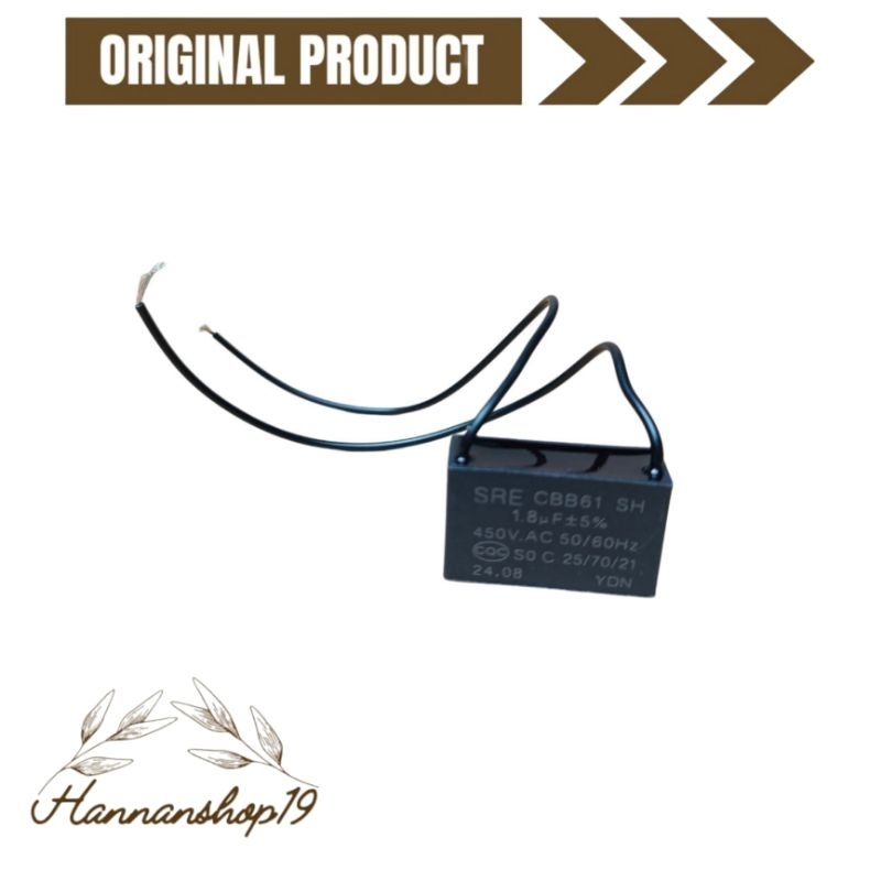 Kapasitor kipas angin Sanken,Regency,Midea dll untuk semua model kipas angin duduk,standing,plafon 8