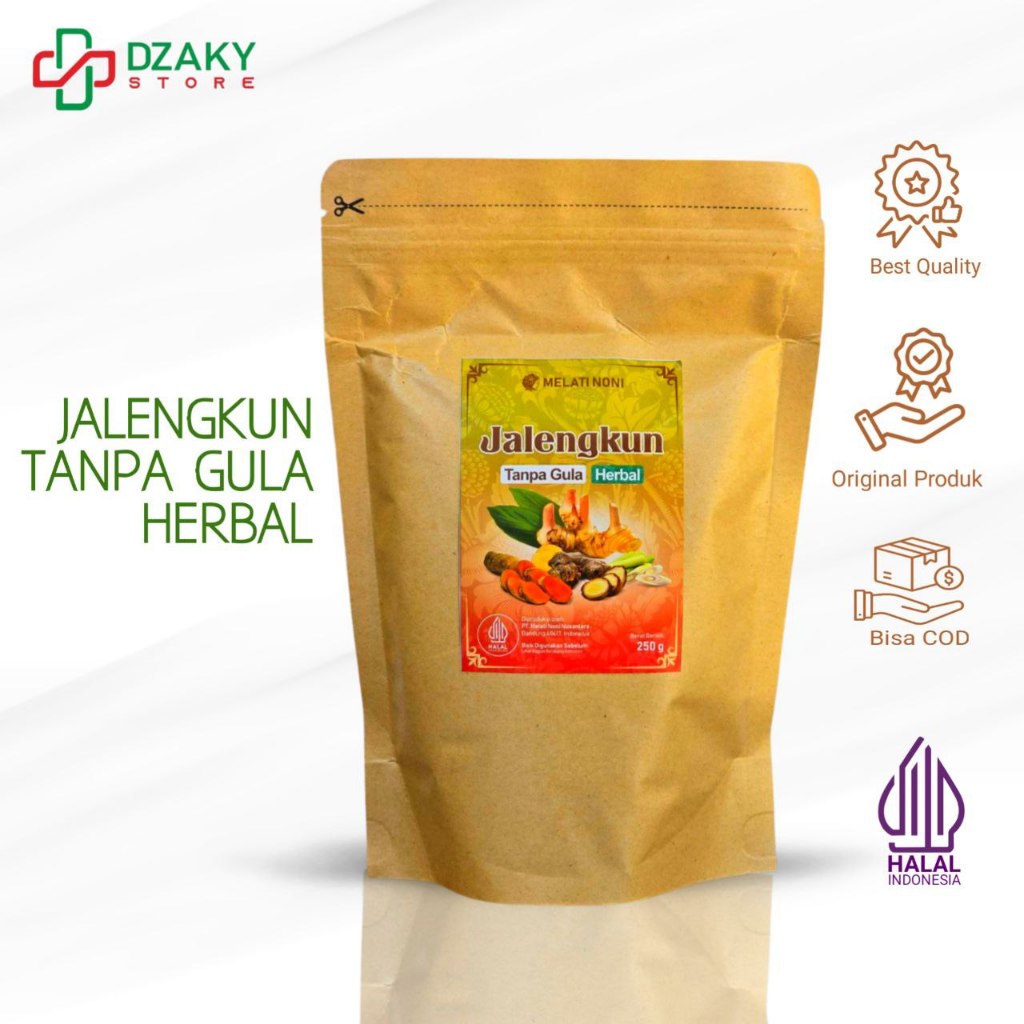 

Jahe Merah Lengkuas Kunyit Sereh Wangi Bubuk Murni Tanpa Gula Jalengkun Herbal Melati Noni Original 250GR