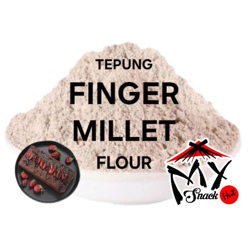 

TEPUNG FINGER MILLET 1KG MILET JARI MERAH RED RAGI NACHANI ROTI KUE PUDDING HALWA GLUTEN FREE ORGANIC