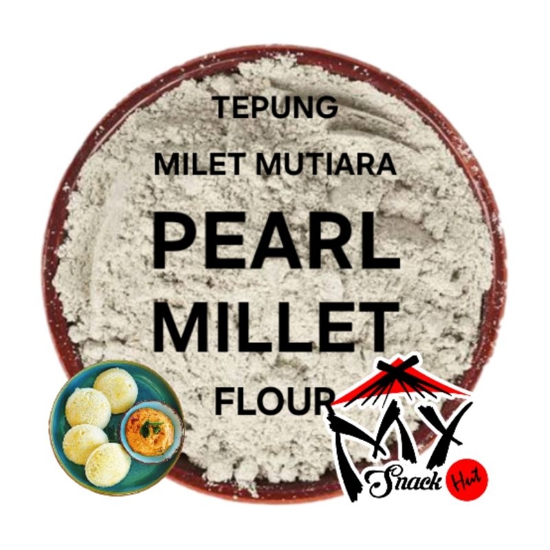 

TEPUNG PEARL MILLET 1KG ORGANIK MILET MUTIARA HIJAU HALWA PARATHA ROTI BUBUR ASLI MURNI HALUS FLOUR