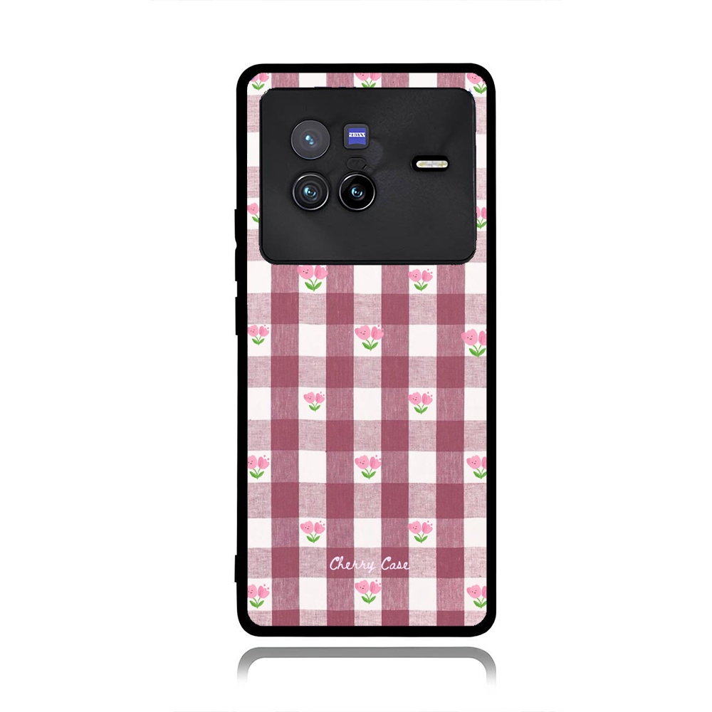 Phone Case VIVO X90 X80 X70 X60 X50 Pro TPU Rubber Softcase Purple Box Filled With Flower