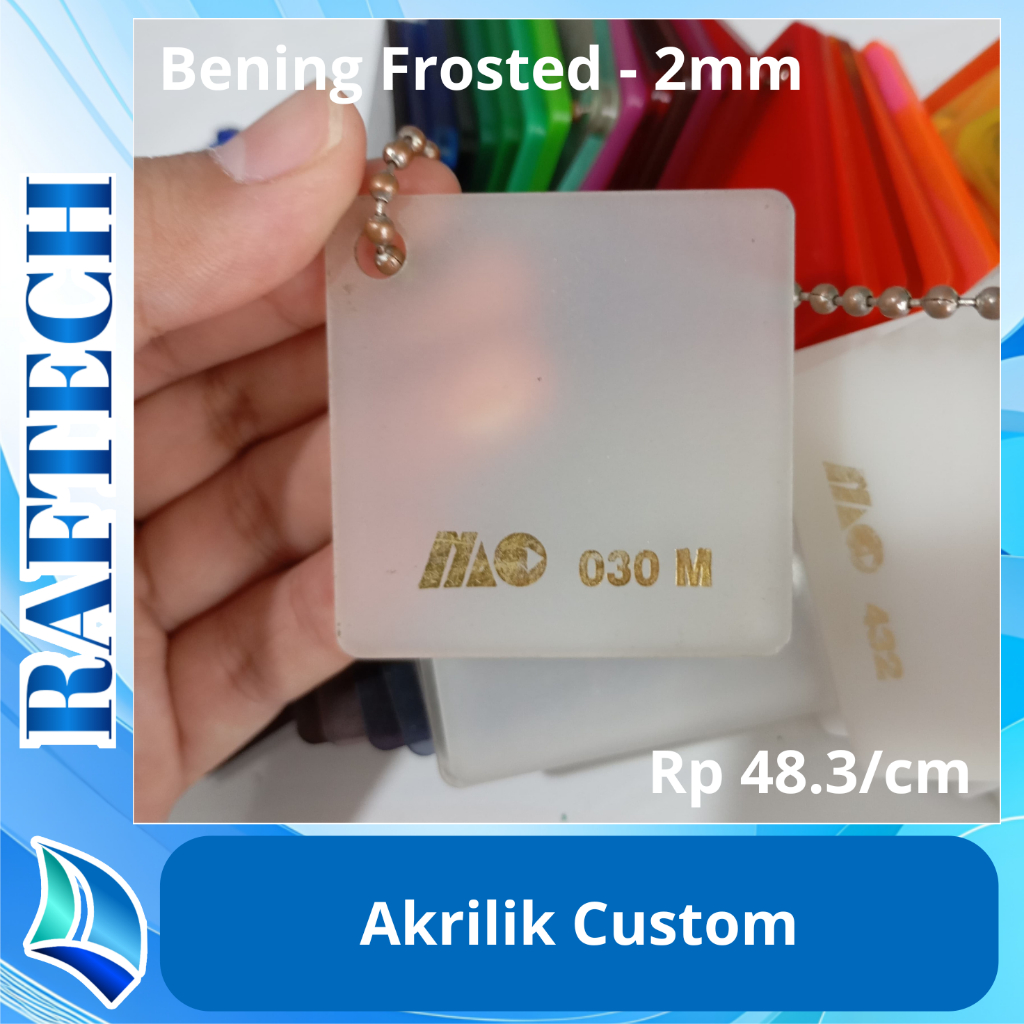 

Akrilik Custom 2mm Satin Frosted Acrylic Laser Cutting Marga Cipta