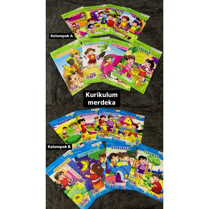 BUKU PAUD / TK TEMATIK BERWARNA K13