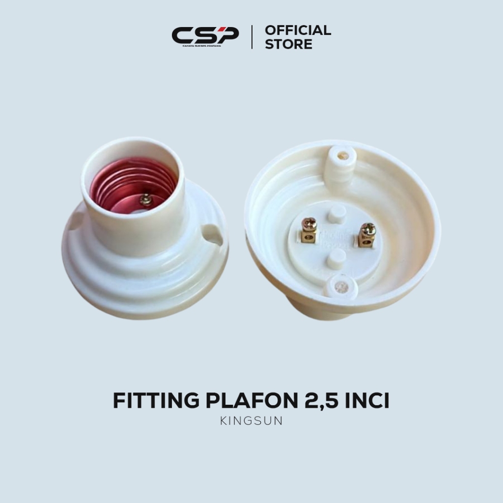 [CSP_MATSUKA] Fitting Plafon/Fitting Tempel Kayu/Fitting Lampu 2,5 Inci Kingsun E27