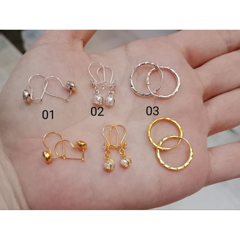 ANTING KAIT ANTING RING PERAK 925 LAPIS EMAS