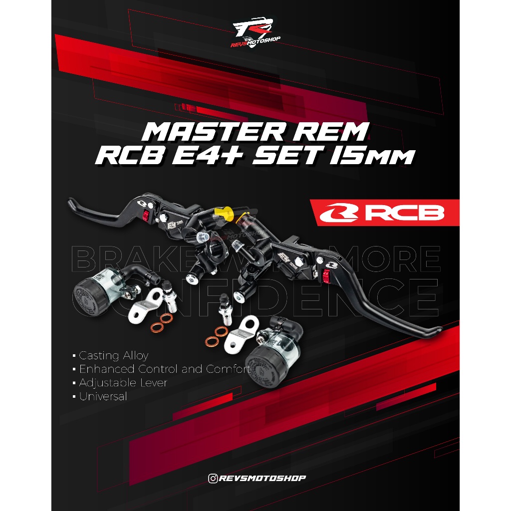 RACING BOY RCB MASTER REM RCB E4+ E4 PLUS 15MM (UNIVERSAL)