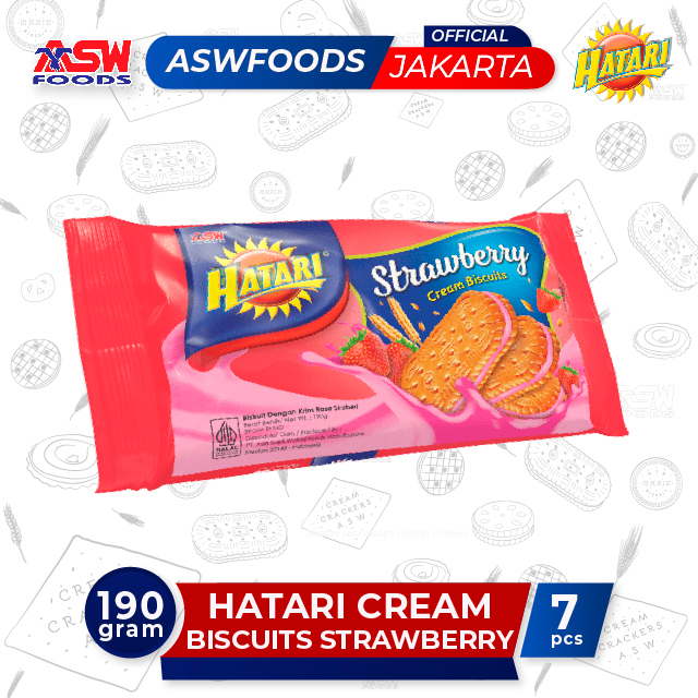 

Hatari Cookies Cream Strawberry ISI - ( 7 Pcs )