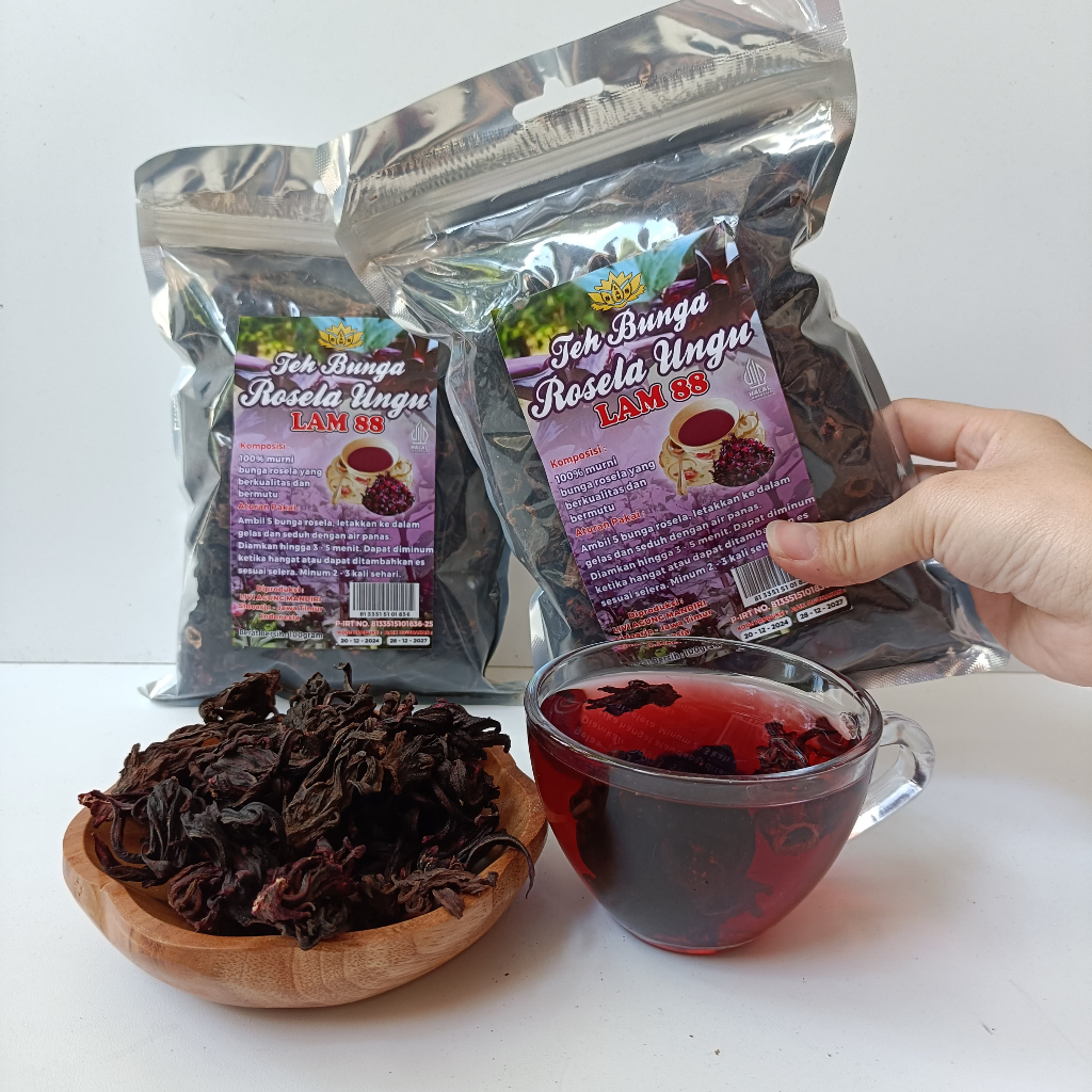 

TEH BUNGA ROSELLA UNGU - 1 KG