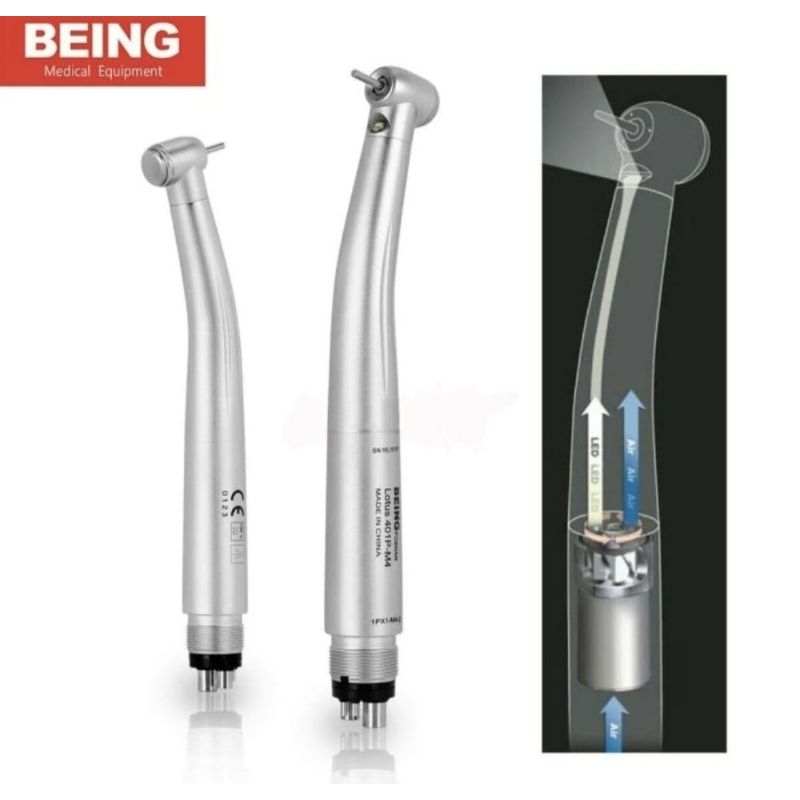 Handpiece Led Original Sudah AKL merc Being / dental Turbine Handpiece Highspeed push button Led