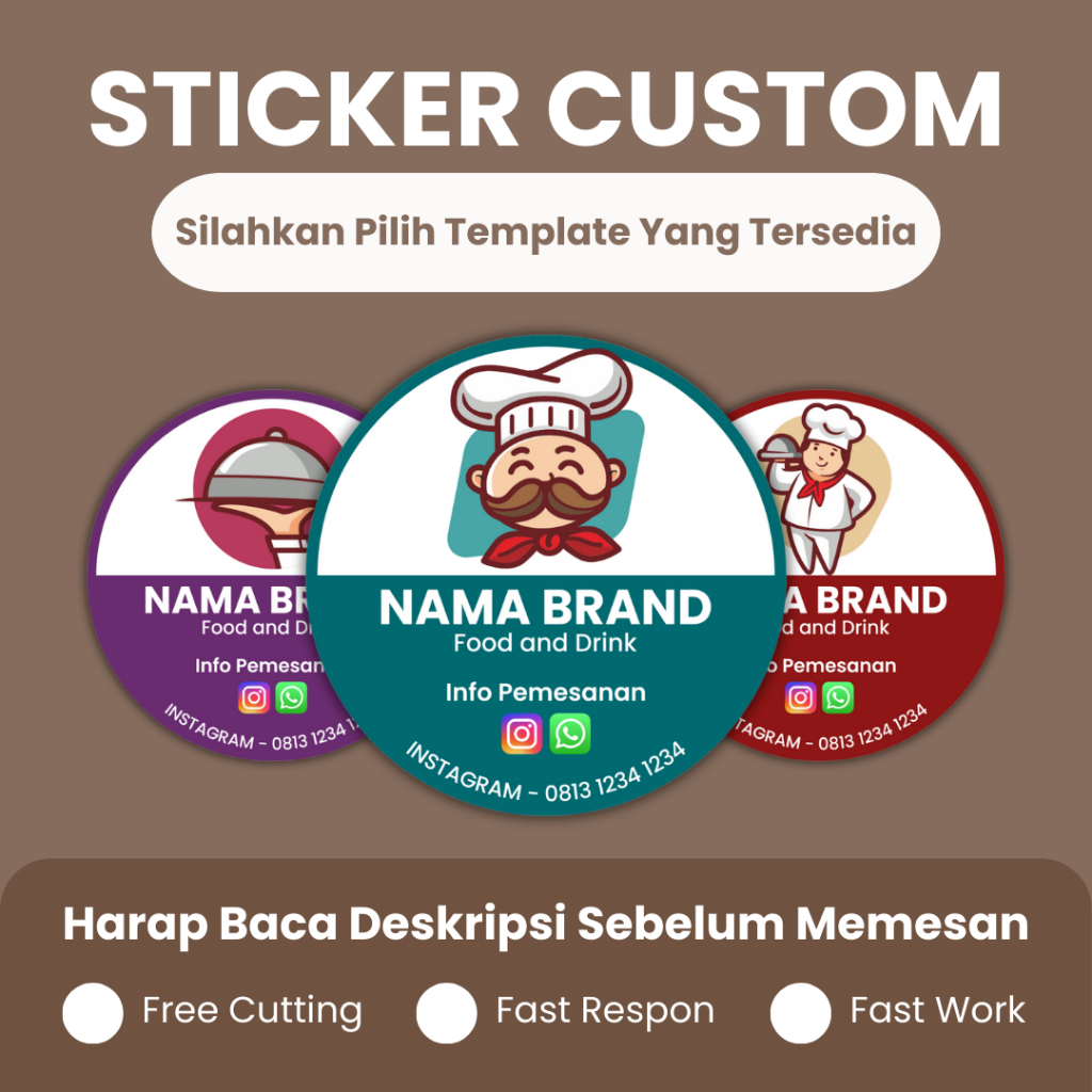 

Sticker Custom - Sticker Label Produk Makanan - Sticker Logo