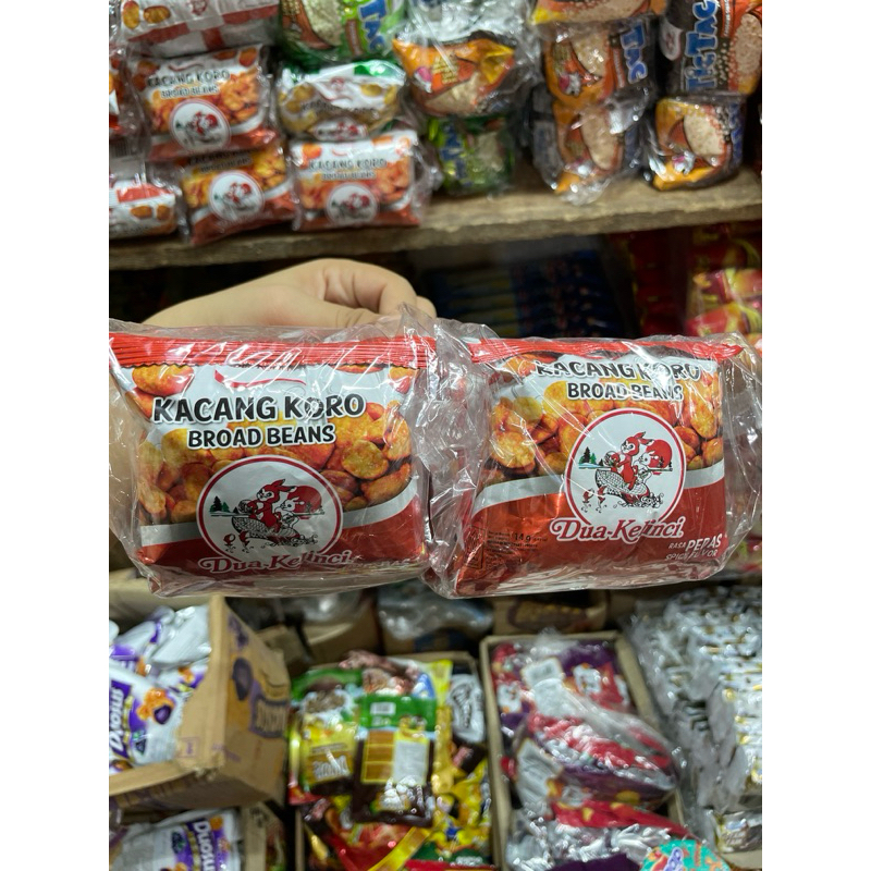 

Kacang Koro Pedas Dua kelinci 1pak isi 10 bungkus