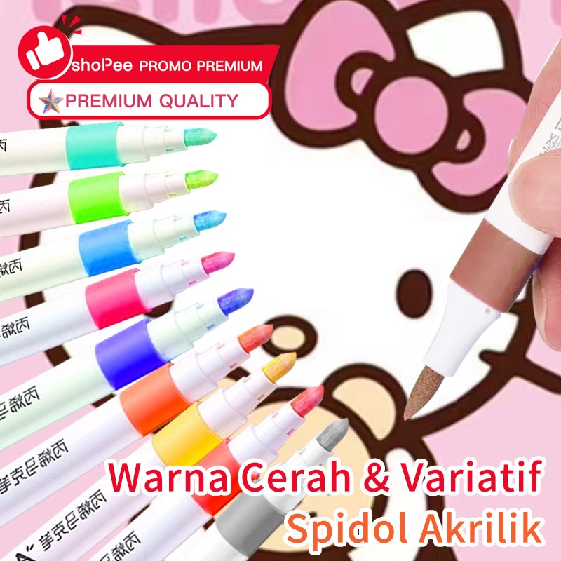 

Spidol Akrilik Marker Set 12/24/36/48/60/80 Warnas Paint Marker DIY Painting Spidol Pastel