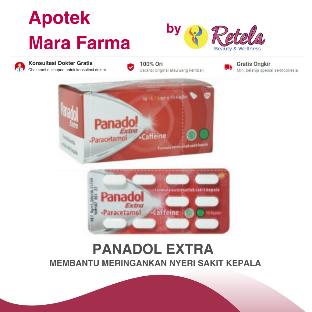 

PANADOL EXTRA 1 BLISTER 10 KAPLET