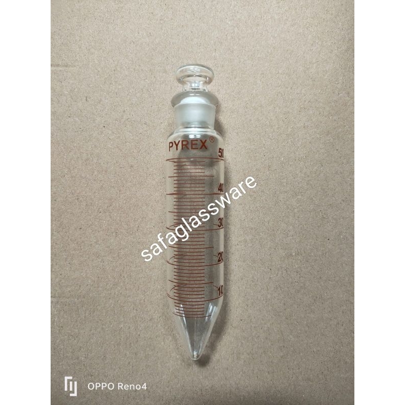Tabung Sentrifuge Kaca 50ml / Tabung Centrifuge Skala 50ml Pyrex
