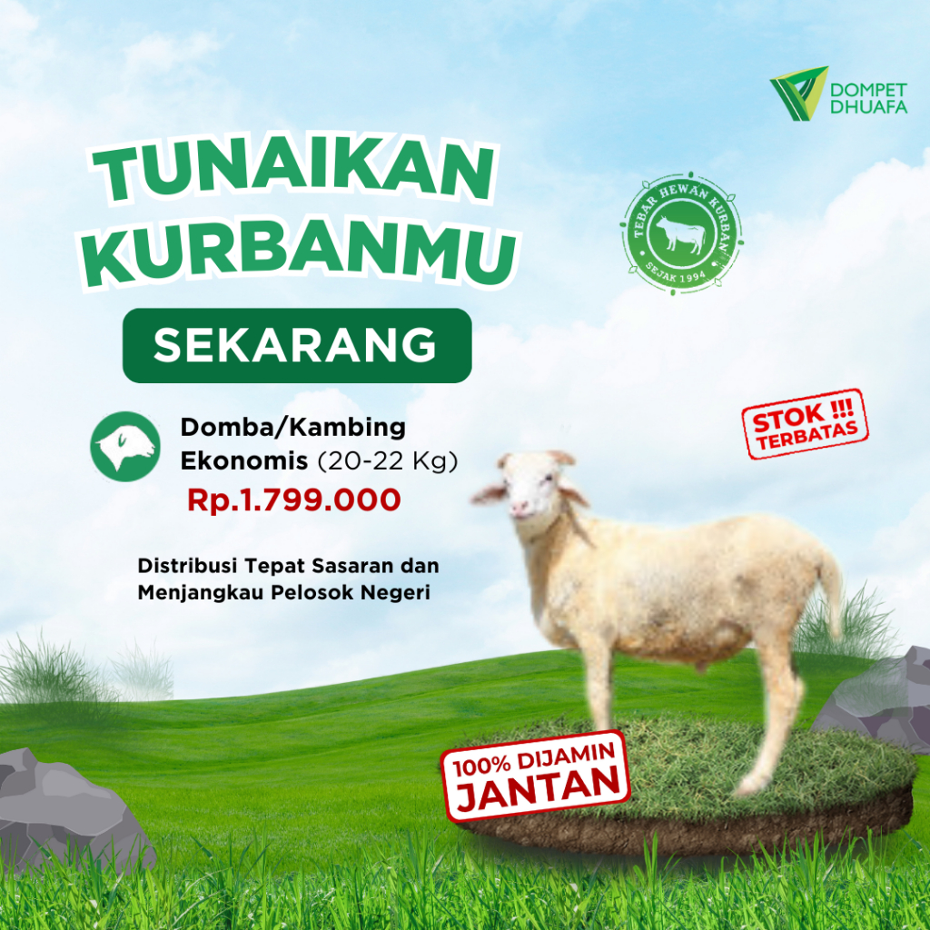 

Qurban / Kurban - Domba / Kambing EKONOMIS - Dompet Dhuafa