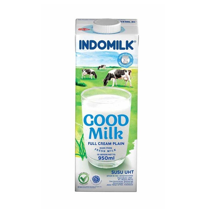 

UHT INDOMILK 950ML PLAIN SEKARTON ISI 12