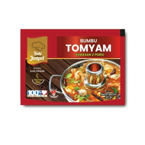 

Koki Jempol Bumbu Tomyam Siap Masak Perencah Kemasan 2 Porsi 30 gram