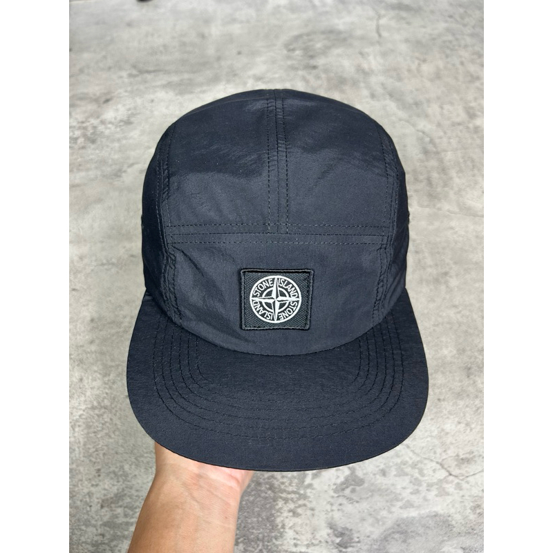 Topi Stone Island 5 Panel Nylon Anti Air