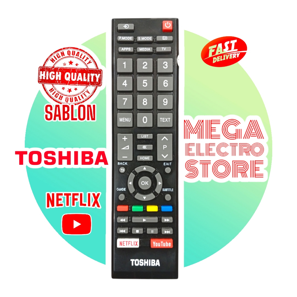 Remote TOSHIBA SMART TV LED