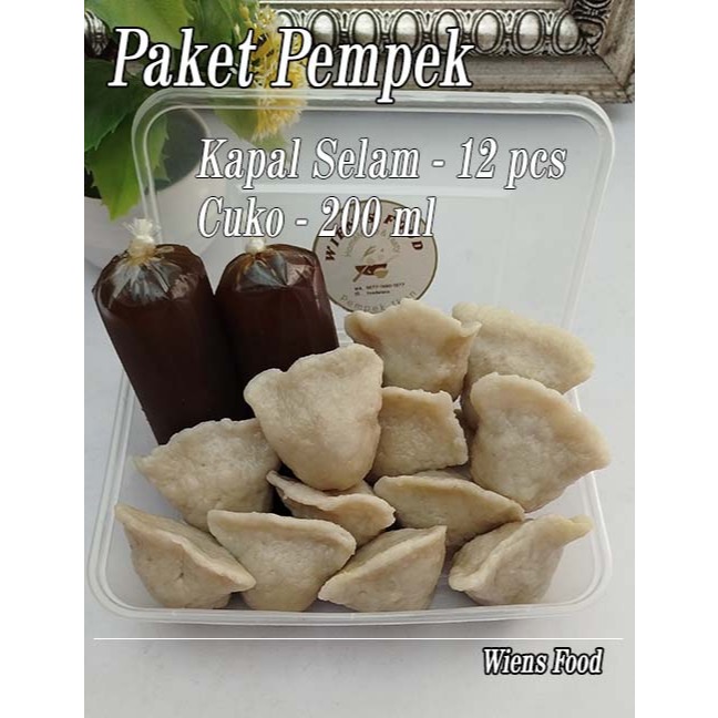 

Paket D Pempek Kapal Selam 12 pcs, Cuko 200ml
