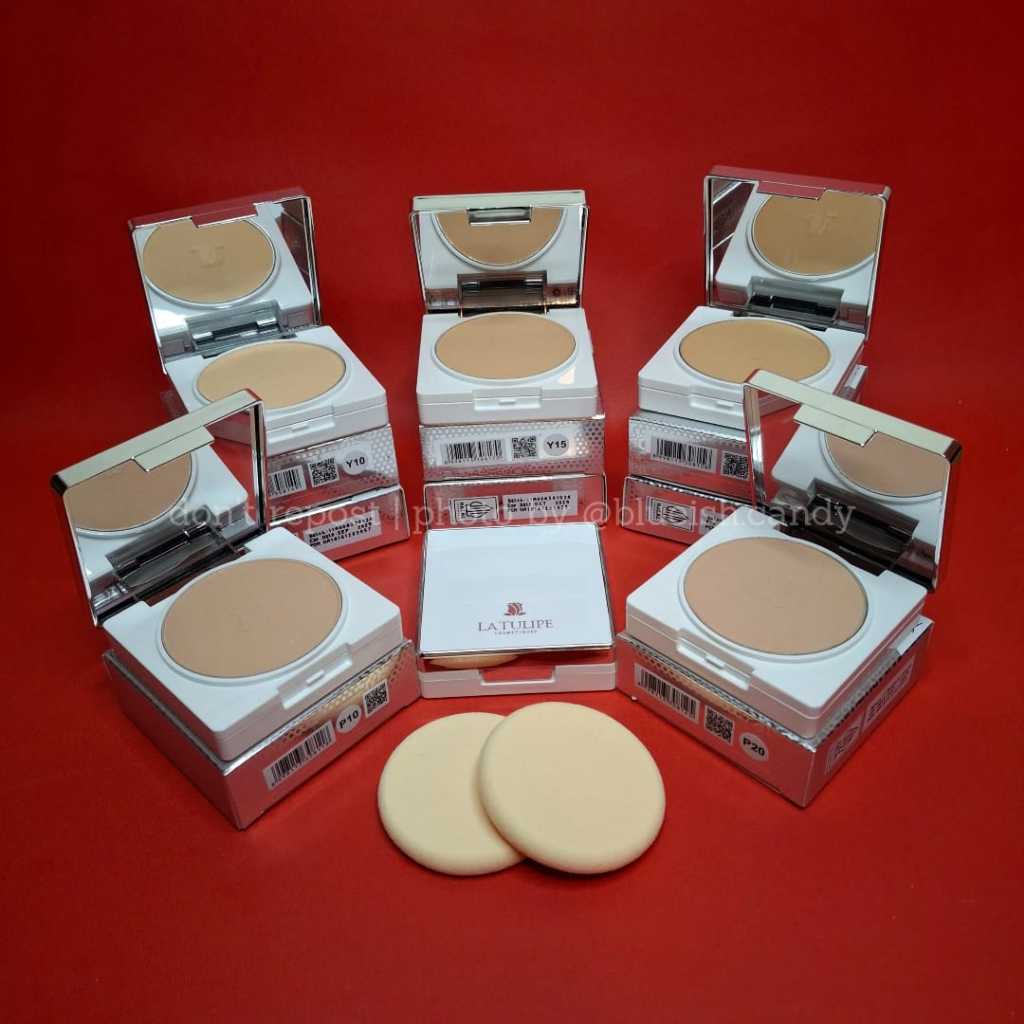 [FULL SIZE] La Tulipe Two Function Cake New Formula 13 gr | 100% Original | La Tulipe Bedak Padat