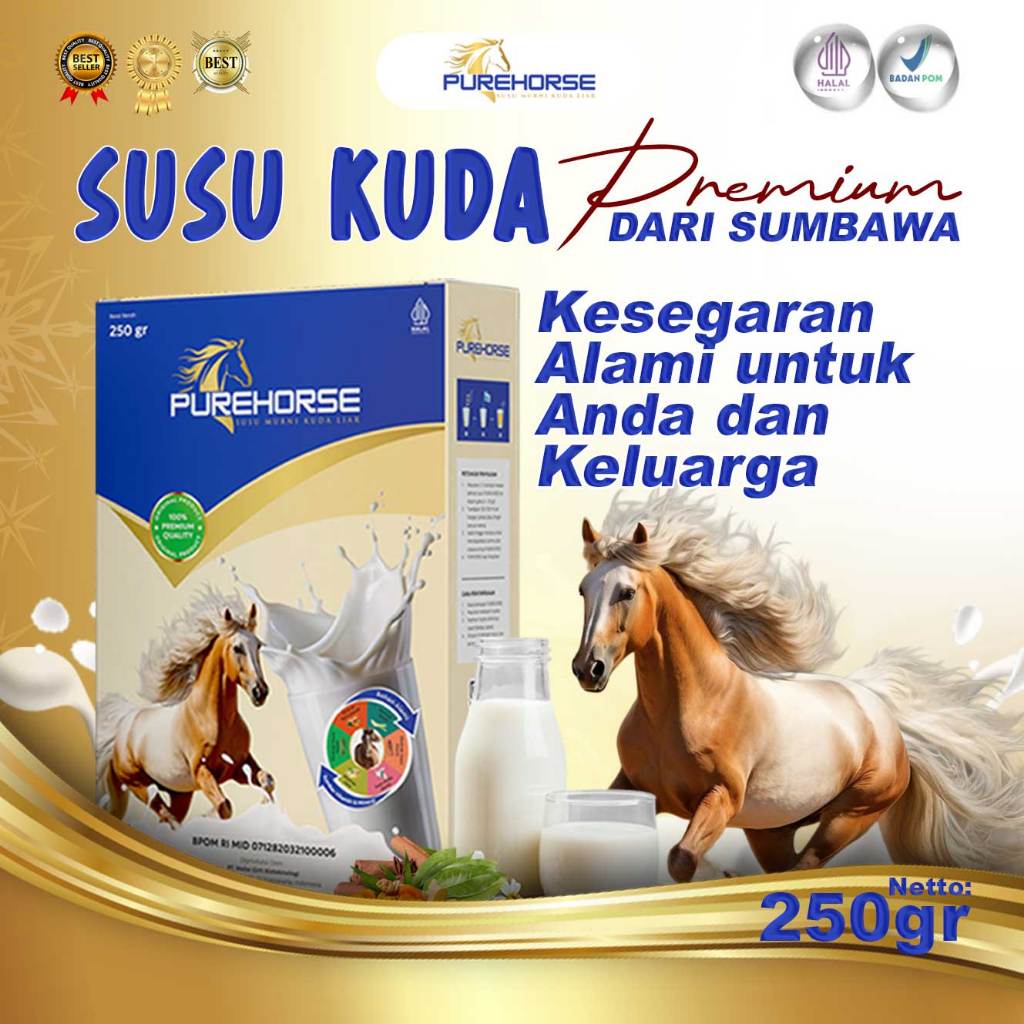 

Pure Horse Susu Kuda Lombok Bubuk 250gram