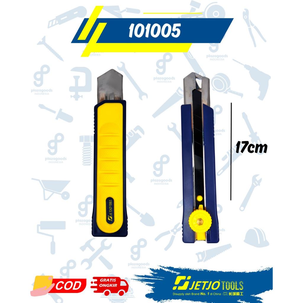 

Pisau Cutter Jetjo Tools 25MM HEAVY DUTY KNIFE Pisau Cutter Jetjo Tools