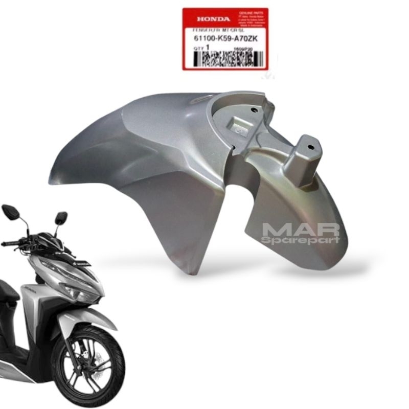 Spakbor Depan Vario 125 150 New 2018 - 2024 Original Silver K59J61100K59A70ZK