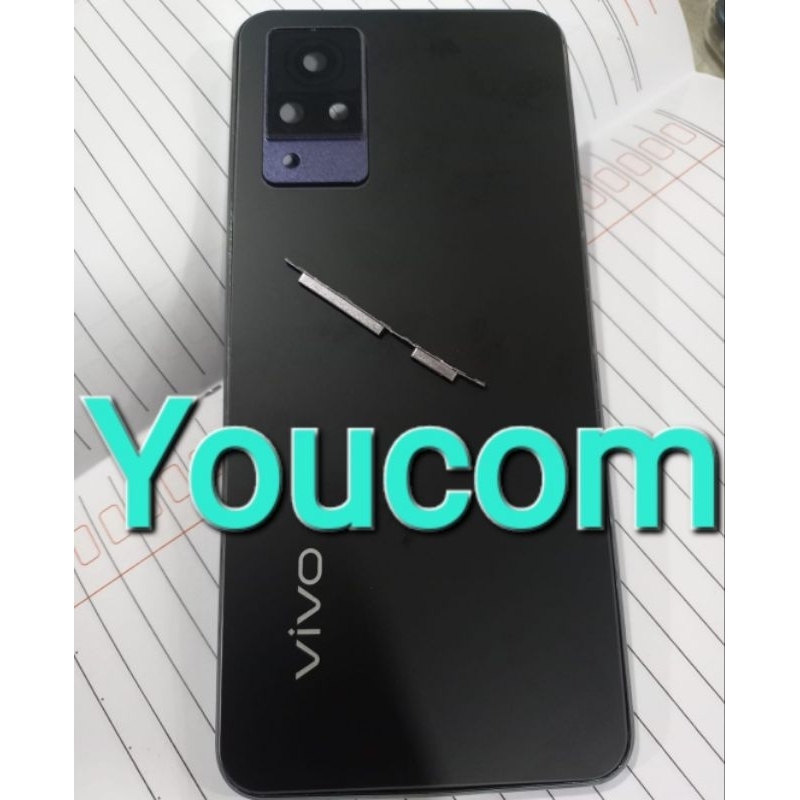 VIVO V21 5G HOUSING CASING BACKDOOR PLUS BAZEL MIDLE PLATE TULANG SAMPING MESIN FULLSET + TOMBOL PER