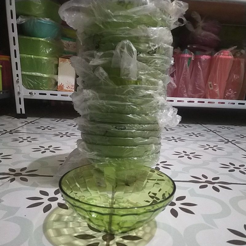 Mangkok hijau tanpa tutup 500 ml 1 pcs Baru Tupperware