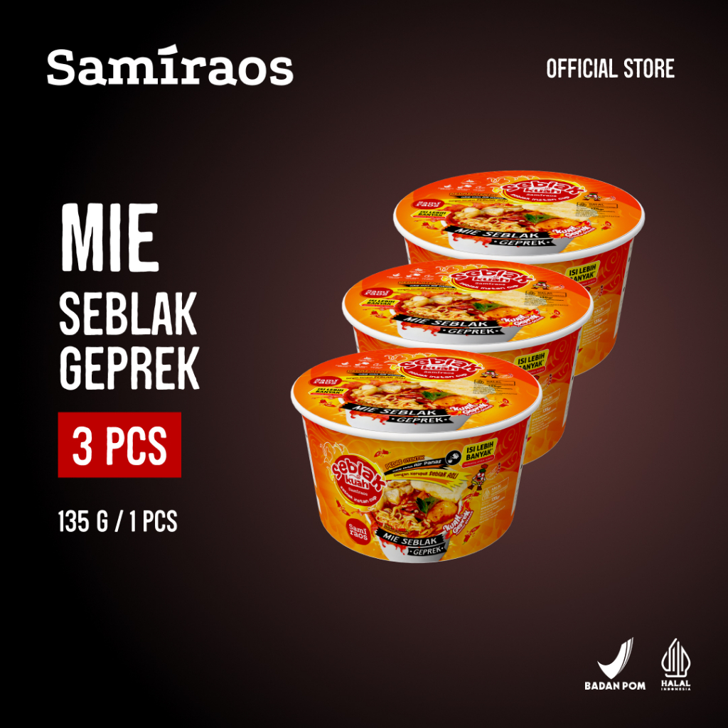 

SAMI RAOS - 3 Pcs Mie Seblak Geprek