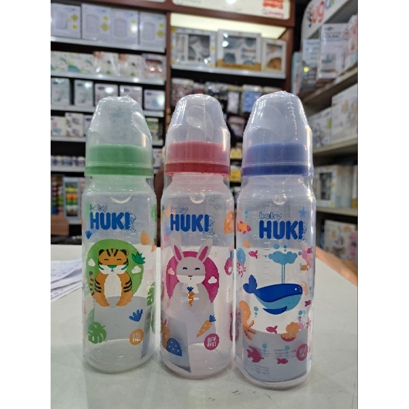 botol huki bottle botol susu bayi uk 120ml 240ml/botol susu bayi huki