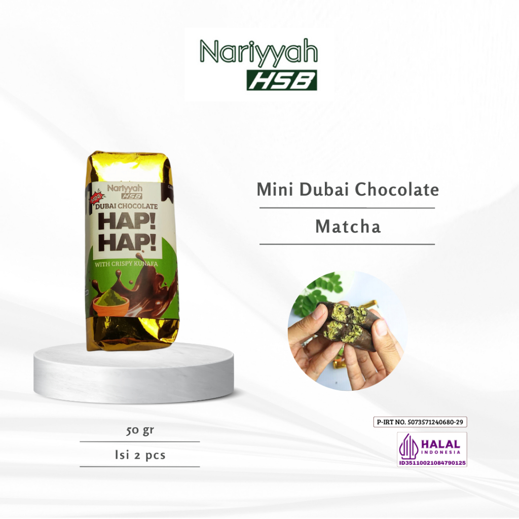 

Griya Nariyyah HSB - Coklat Dubai Mini Hap! Hap! (ISI 2 PCS)