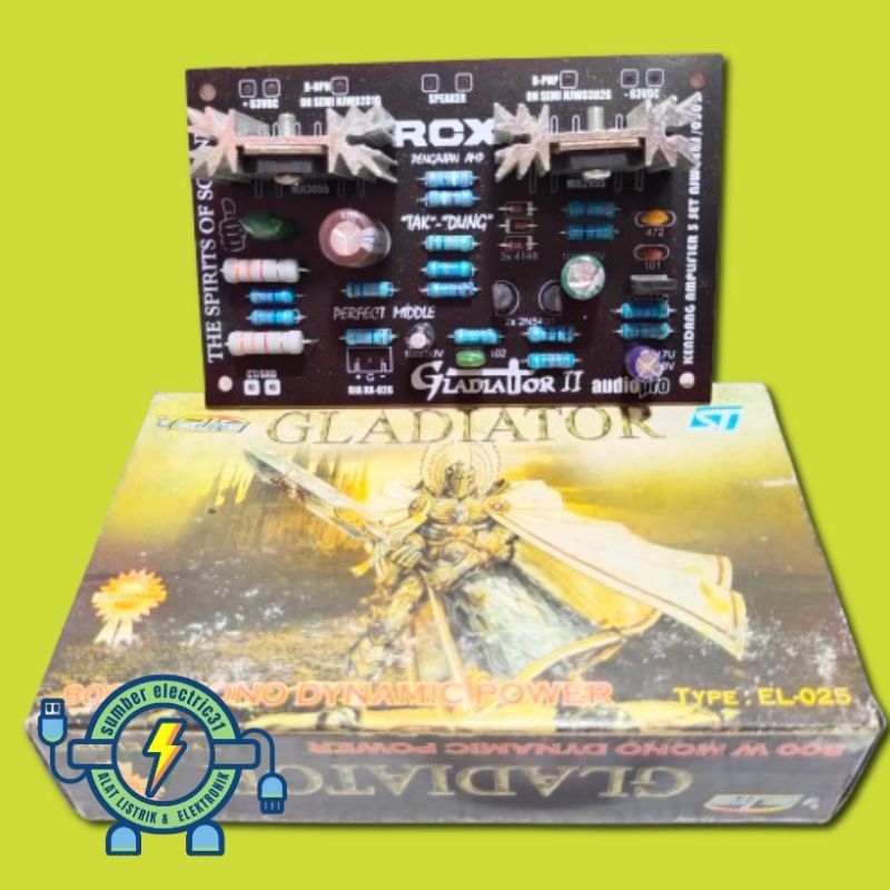 KIT DRIVER POWER AMPLIFIER MONO GLADIATOR 800 WATT EL-025 BY ELITE