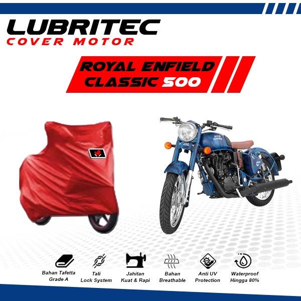 Body Cover Motor Royal Enfield Classic All Type / Sarung Motor Royal Enfield Classic 500 / Selimut M