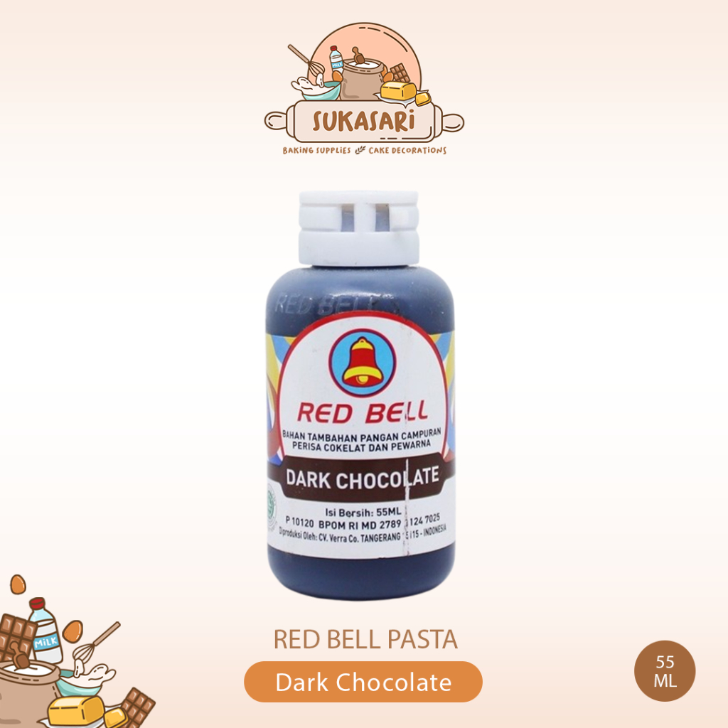 Red Bell Pasta Dark Chocolate 55ml / Pasta Perisa Dark Coklat Pasta